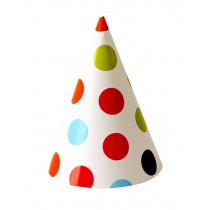Lovely Paper Cone Birthday Party Hats For Children And Adults Set Of 20