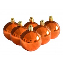 6CM Christmas Tree Balls Christmas Hanging Ornaments 12 PC Bright Bronze