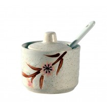 Japanese Style Ceramics Spice Jar Salt Seasoning Jar Home Resturant Jar A03