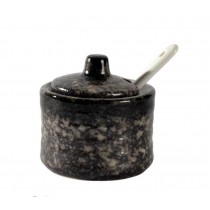Japanese Style Ceramics Spice Jar Salt Seasoning Jar Home Resturant Jar A05