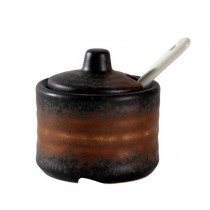 Japanese Style Ceramics Spice Jar Salt Seasoning Jar Home Resturant Jar A07