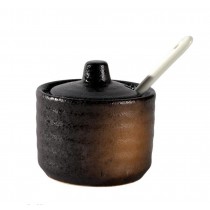 Japanese Style Ceramics Spice Jar Salt Seasoning Jar Home Resturant Jar A11