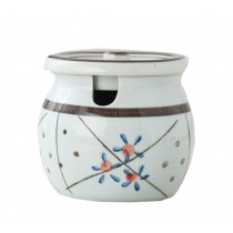 300ML Japanese Ceramics Spice Jar Salt Seasoning Jar for Home Resturant B07
