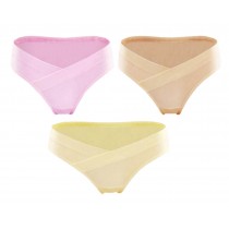 Set Of 3 Cotton No Trace Low-slung U Shape Maternity Underwear, XXL