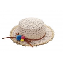 Cute Kids Straw Summer Sun Hat Toddler Travel Beach Picnic Wide-Brimmed Hats