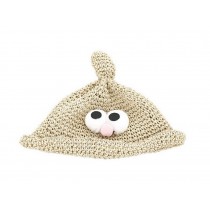 Cute Chicken Toddler Hats Straw Summer Sun Hat Beach Hats Kids Travel Hat Beige