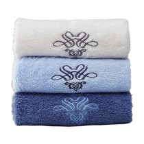 Set of 3 Bath Towel Set Spa/Hotel/Sports Towels Washcloth Beige,Blue,Dark Blue