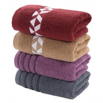 Set of 4 Striped Geometric Hand Bath Towels Washcloth Family Towels Set 75*34cm