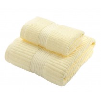 Elegant Bath Washcloth Spa/Hotel/Sports Towel,1 Bath and 1 Hand/Face Yellow
