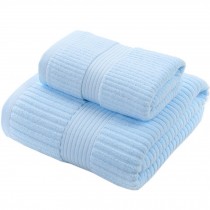 Elegant Bath Towels Washcloth Spa/Hotel/Sports Towel,1 Bath and 1 Hand/Face,Blue