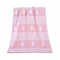 Christmas Tree Towels Cotton Family Towels Washcloth Bath Towel Pink Gift Idea