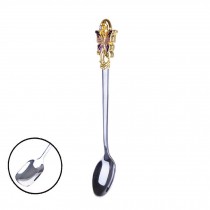 Enamel Spoon Long Handle Creative Stainless Steel Cute Coffee Spoons Butterfly B
