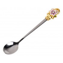 Enamel Spoon Stainless Steel Creative Flower Tea Spoon Coffee Spoon Daisy Flower