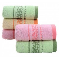 Set of 5 Rattan Towel Spa/Hotel/Sports Towel Washcloth Pink Green Orange