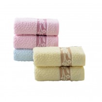Set of 5 Plum Blossom Towel Spa/Hotel/Sports Towel Washcloth Pink Blue Yellow