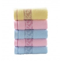 Set of 5 Sugar-loaf Towel Spa/Hotel/Sports Towel Washcloth Pink Blue Yellow