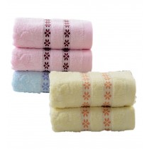 Set of 5 Cherry Blossom Towel Spa/Hotel/Sports Towel Washcloth Pink Blue Yellow