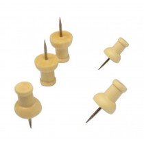 Creative Push Pins Office Tack Decorative Pushpins Wooden Art Nail 100 Pieces