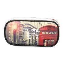 Colorful London Multifunctional Creative Pupil Large Capacity Lovely Pencil Case