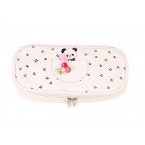 Animal Park White Multifunctional Simple Pupil Large Capacity Lovely Pencil Case