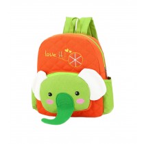 Cute Orange Elephant School Bag Toddler Backpack Kids Travel Canvas Backpacks