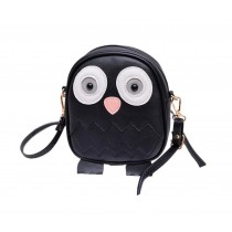 Cute Owl Children Travel Shoulder Bag Kids Backpack Purses School Bag Black