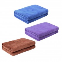 Multifunctional Microfiber Cleaning Cloths, Set of 3, Blue/Purple/Brown