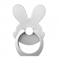 Lovely Rabbit Shape  Ring Phone Holder/Stand For Most of Smartphones, Silver