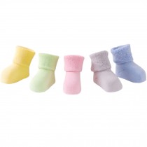 5 Pairs of Cozy Soft Baby Products  Unisex  Durable Baby  Cotton Socks,  1-3 years