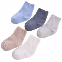 5 Pairs of Cozy Soft Kids Products  Comfortable Wear Unisex  Durable Baby  Cotton  Socks,  2-3 years
