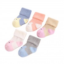 5 Pairs of Soft Socks Creative Wear Durable Cotton Socks (2-3 years) Heartwarming Baby Gifts
