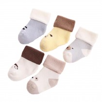 5 Pairs of Soft Socks Creative Wear Durable (2-3 years)Cotton Socks  Heartwarming Baby Gifts