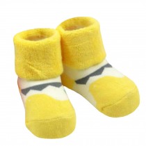 2 Pairs of Cozy BabyCotton Socks Baby GiftsComfortable Socks Heartwarming Baby Gifts,0-1years??yellow