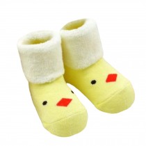2 Pairs of Cozy BabyCotton Socks Baby GiftsComfortable Socks Heartwarming Baby Gifts,0-1years??chick