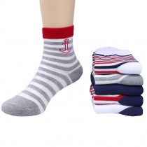 5 Pairs of Cozy kids Cotton Socks Children  Gifts Comfortable Socks,5-6years??stripe
