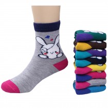 5 Pairs of Cozy kids Cotton Socks Children  Gifts Comfortable Socks,5-6years??rabbit Random Color