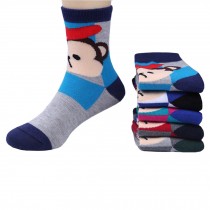 5 Pairs of Cozy kids Cotton Socks Children  Gifts Comfortable Socks,5-6years??monkey Random Color