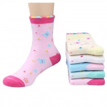 5 Pairs of Cozy kids Cotton Socks Children  Gifts Comfortable Socks,5-6years??butterfly