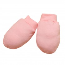 3 Pairs Cotton No Scratch Mittens Baby Gloves Newborn Mittens,  Pink
