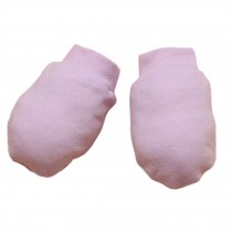 3 Pairs Cotton No Scratch Mittens Baby Gloves Newborn Mittens, Purple