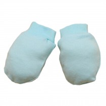 3 Pairs Cotton No Scratch Mittens Baby Gloves Newborn Mittens, Blue