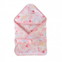 Lovely Baby Receiving Blankets Summer Hooded Swaddleme Elephant Pattern,Pink