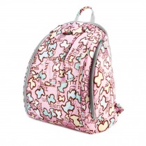 Fashionable High-Capacity Diaper Bag Baby Items Bag Mommy Backpack-Pink