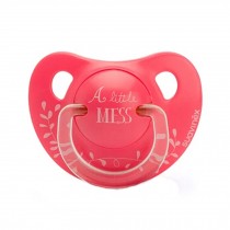 Free Nighttime Infant Pacifier, 0-6 Months??A Little Mess,Red