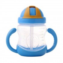 Leakproof Trainer Cup Silicon Sippy Cups BPA FREE ,blue C