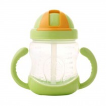 Leakproof Trainer Cup Silicon Sippy Cups BPA FREE ,green B