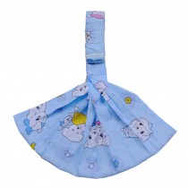100% Cotton Newborn Baby Carrier Multifunction Straps Simple Sling Blue Dog
