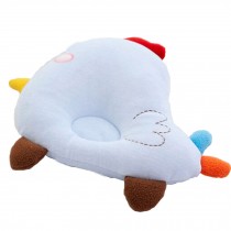 Cute and Soft Newborn Baby Anti-roll Pillow Prevent Flat Head Blue