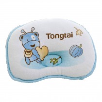 Cute and Soft Newborn Baby Anti-roll Pillow Prevent Flat Head Ant Pattern Blue