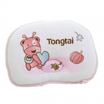 Cute and Soft Newborn Baby Anti-roll Pillow Prevent Flat Head Ant Pattern Pink